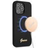 Guess GUHMP13XLSLMGBK iPhone 13 Pro Max6,7" black/czarny hardcase Silicone Script Gold Logo MagSafe na NearMe.pl