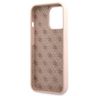 Guess GUHMP13LLSLMGLP iPhone 13 Pro / 13 6,1" jasnoróżowy/light pink hardcase Silicone Script Gold Logo Magsafe na NearMe.pl