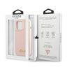 Guess GUHMP13XLSLMGLP iPhone 13 Pro Max6,7" jasnoróżowy/light pink hardcase Silicone Script Gold Logo Magsafe na NearMe.pl
