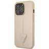 Guess GUHCP13LPSATLE iPhone 13 Pro/ 13 6,1" beżowy/beige hardcase SaffianoTriangle Logo na NearMe.pl
