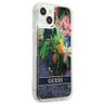 Guess GUHCP13SLFLSB iPhone 13 mini 5,4"niebieski/blue hardcase Flower Liquid Glitter na NearMe.pl