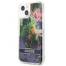 Guess GUHCP13MLFLSB iPhone 13 / 14 / 156.1" niebieski/blue hardcase Flower Liquid Glitter na NearMe.pl