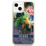 Guess GUHCP13MLFLSB iPhone 13 / 14 / 156.1" niebieski/blue hardcase Flower Liquid Glitter na NearMe.pl