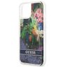 Guess GUHCP13MLFLSB iPhone 13 / 14 / 156.1" niebieski/blue hardcase Flower Liquid Glitter na NearMe.pl