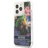 Guess GUHCP13LLFLSB iPhone 13 Pro / 136,1" niebieski/blue hardcase Flower Liquid Glitter na NearMe.pl
