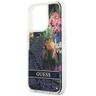 Guess GUHCP13LLFLSB iPhone 13 Pro / 136,1" niebieski/blue hardcase Flower Liquid Glitter na NearMe.pl