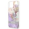 Guess GUHCP13SLFLSU iPhone 13 mini 5,4" fioletowy/purple hardcase Flower Liquid Glitter na NearMe.pl