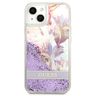 Guess GUHCP13MLFLSU iPhone 13 / 14 / 156.1" fioletowy/purple hardcase Flower Liquid Glitter na NearMe.pl