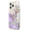 Guess GUHCP13LLFLSU iPhone 13 Pro / 136,1" fioletowy/purple hardcase Flower Liquid Glitter na NearMe.pl