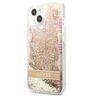 Guess GUHCP13MLFLSD iPhone 13 / 14 / 156.1" złoty/gold hardcase Paisley Liquid Glitter na NearMe.pl