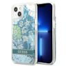 Guess GUHCP13SLFLSN iPhone 13 mini 5,4"zielony/green hardcase Flower Liquid Glitter na NearMe.pl