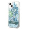 Guess GUHCP13SLFLSN iPhone 13 mini 5,4"zielony/green hardcase Flower Liquid Glitter na NearMe.pl