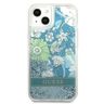 Guess GUHCP13MLFLSN iPhone 13 / 14 / 15 6.1" zielony/green hardcase Flower Liquid Glitter na NearMe.pl