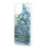 Guess GUHCP13MLFLSN iPhone 13 / 14 / 15 6.1" zielony/green hardcase Flower Liquid Glitter na NearMe.pl