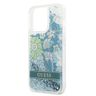 Guess GUHCP13XLFLSN iPhone 13 Pro Max 6,7" zielony/green hardcase Flower Liquid Glitter na NearMe.pl