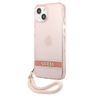Guess GUHCP13MHTSGSP iPhone 13 / 14 / 156.1" różowy/pink hardcase Translucent Stap na NearMe.pl