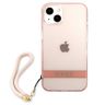 Guess GUHCP13MHTSGSP iPhone 13 / 14 / 156.1" różowy/pink hardcase Translucent Stap na NearMe.pl