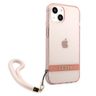 Guess GUHCP13MHTSGSP iPhone 13 / 14 / 156.1" różowy/pink hardcase Translucent Stap na NearMe.pl