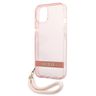 Guess GUHCP13MHTSGSP iPhone 13 / 14 / 156.1" różowy/pink hardcase Translucent Stap na NearMe.pl
