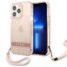 Guess GUHCP13LHTSGSP iPhone 13 Pro / 13 6,1" różowy/pink hardcase Translucent Stap na NearMe.pl