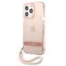 Guess GUHCP13LHTSGSP iPhone 13 Pro / 13 6,1" różowy/pink hardcase Translucent Stap na NearMe.pl