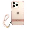 Guess GUHCP13LHTSGSP iPhone 13 Pro / 13 6,1" różowy/pink hardcase Translucent Stap na NearMe.pl