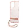 Guess GUHCP13LHTSGSP iPhone 13 Pro / 13 6,1" różowy/pink hardcase Translucent Stap na NearMe.pl