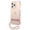 Guess GUHCP13XHTSGSP iPhone 13 Pro Max6,7" różowy/pink hardcase Translucent Stap na NearMe.pl