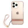 Guess GUHCP13XHTSGSP iPhone 13 Pro Max6,7" różowy/pink hardcase Translucent Stap na NearMe.pl