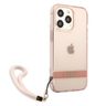 Guess GUHCP13XHTSGSP iPhone 13 Pro Max6,7" różowy/pink hardcase Translucent Stap na NearMe.pl