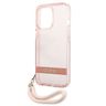 Guess GUHCP13XHTSGSP iPhone 13 Pro Max6,7" różowy/pink hardcase Translucent Stap na NearMe.pl