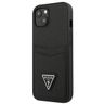 Guess GUHCP13SPSATPK iPhone 13 mini 5,4"czarny/black hardcase SaffianoTriangle Logo Cardslot na NearMe.pl