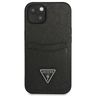 Guess GUHCP13SPSATPK iPhone 13 mini 5,4"czarny/black hardcase SaffianoTriangle Logo Cardslot na NearMe.pl