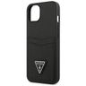 Guess GUHCP13SPSATPK iPhone 13 mini 5,4"czarny/black hardcase SaffianoTriangle Logo Cardslot na NearMe.pl