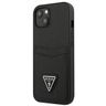 Guess GUHCP13MPSATPK iPhone 13 / 14 / 156.1" czarny/black hardcase SaffianoTriangle Logo Cardslot na NearMe.pl