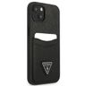 Guess GUHCP13MPSATPK iPhone 13 / 14 / 156.1" czarny/black hardcase SaffianoTriangle Logo Cardslot na NearMe.pl