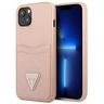 Guess GUHCP13MPSATPP iPhone 13 / 14 / 156.1" różowy/pink hardcase SaffianoTriangle Logo Cardslot na NearMe.pl