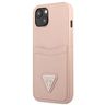 Guess GUHCP13MPSATPP iPhone 13 / 14 / 156.1" różowy/pink hardcase SaffianoTriangle Logo Cardslot na NearMe.pl