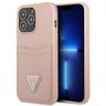 Guess GUHCP13LPSATPP iPhone 13 Pro / 13 6,1" różowy/pink hardcase SaffianoTriangle Logo Cardslot na NearMe.pl