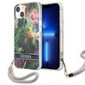 Guess GUHCP13SHFLSB iPhone 13 mini 5,4"niebieski/blue hardcase Flower Strap na NearMe.pl