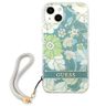 Guess GUHCP13SHFLSN iPhone 13 mini 5,4"zielony/green hardcase Flower Strap na NearMe.pl