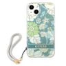 Guess GUHCP13MHFLSN iPhone 13 / 14 / 15 6.1" zielony/green hardcase Flower Strap na NearMe.pl