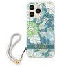 Guess GUHCP13LHFLSN iPhone 13 Pro / 13 6,1" zielony/green hardcase Flower Strap na NearMe.pl