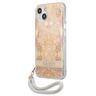Guess GUHCP13SHFLSD iPhone 13 mini 5,4"złoty/gold hardcase Flower Strap na NearMe.pl