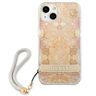 Guess GUHCP13SHFLSD iPhone 13 mini 5,4"złoty/gold hardcase Flower Strap na NearMe.pl