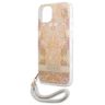 Guess GUHCP13SHFLSD iPhone 13 mini 5,4"złoty/gold hardcase Flower Strap na NearMe.pl