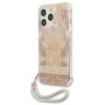 Guess GUHCP13LHFLSD iPhone 13 Pro / 136,1" złoty/gold hardcase Flower Strap na NearMe.pl