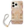 Guess GUHCP13LHFLSD iPhone 13 Pro / 136,1" złoty/gold hardcase Flower Strap na NearMe.pl