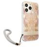 Guess GUHCP13LHFLSD iPhone 13 Pro / 136,1" złoty/gold hardcase Flower Strap na NearMe.pl