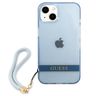 Guess GUHCP13SHTSGSB iPhone 13 mini 5,4"niebieski/blue hardcase Translucent Stap na NearMe.pl